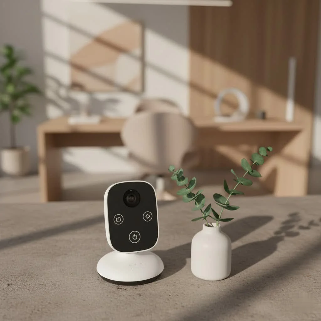 Miku Pro Smart Baby Monitor in a nursery